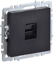 Розетка компьютерная без рамки IEK Brite РК10-БрЧ 1-м. RJ45 5e черный картинка